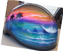 Spring Rally Myrtle Beach, SC Airbrushed Motorcycle Helemet